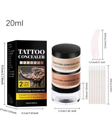 Camouflage Cream Full Coverage 2Color Waterproof Full Coverage Foundation Long Lasting Liquid Contour for Face Travel Women Weddings - Buy Online on GoSupps.com