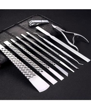Nail Clipper Set Portable Manicure Set Nail Clippers Set Decoration Foot Care Beauty Set with PU Fashion Bag Nail Clipper Kit (Size : 10-Piece Set) - Buy Online on GoSupps.com