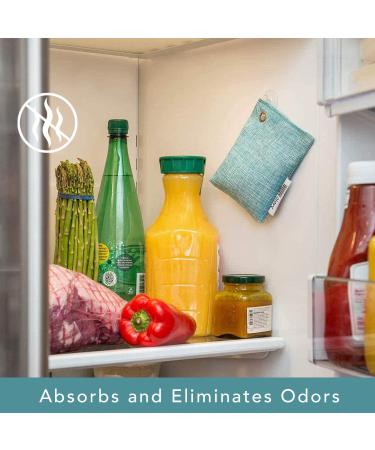 Moso Natural Refrigerator and Freezer Air Purifying Bag - Odor Eliminator, Scent Free, Powerful Than Baking Soda - 1 Pack - Buy Online on GoSupps.com