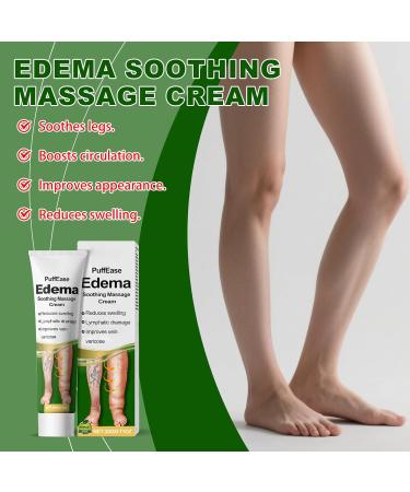 PuffEase Edema Soothing Massage Cream Swell Care Lymphatic Massage Cream Thigh Skin Laxity (20G/0.71 OZ) - 2 Packs 0.71 Fl Oz (Pack of 2) - Buy Online on GoSupps.com