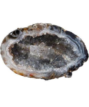 Natural Agate Geode Healing Crystal Cluster | Reiki Gemstone Specimen Figurine Home Decor | 2pcs (15-55g) | 30-75mm Length | Mookaitedecor - Buy Online on GoSupps.com