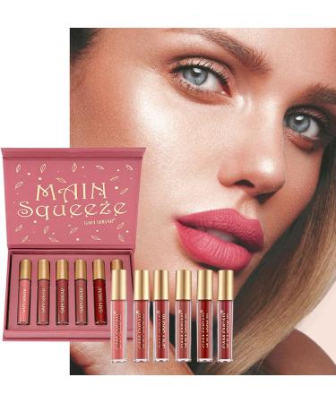  Raxove Raxove Matte Liquid Lipstick Set 6 Matte Colors Long-Lasting Velvety Finish for Banquet Makeup Comfortable and Non-Greasy - Buy Online on GoSupps.com