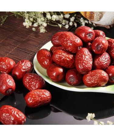 Red Dates Jujube Slices Snack JUJUBE Chinese Organic Dried Hongzao Red Dates Chinese Organic Red Dates Tea (500 Grams /1.10 lbs) - Buy Online on GoSupps.com