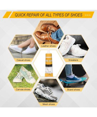 Shoe Glue Sole Repair-Super Strong Shoe Repair Glue-Glue for Shoes- Waterproof Quick Dry Non-Hardening Glue For Shoes For Repairing Worn Shoes Leather Boots High Heels 60ML 1 - Buy Online on GoSupps.com
