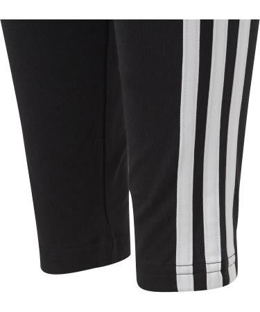 adidas Girls Leggings 3-Stripes Essentials 140 - Black & White | International Shipping Available - Buy Online on GoSupps.com