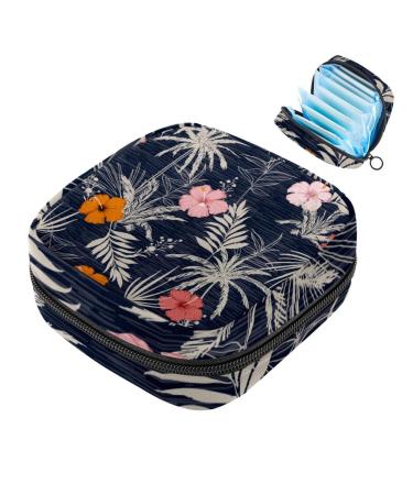 Women's binding storage bags yellow pink flower portable menstruation pocket panty lips tampons women's bandages storage holder for women school office multicolored 01