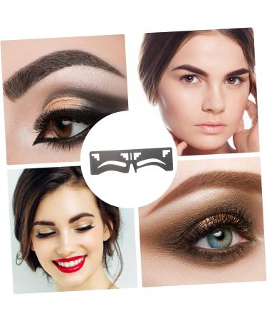 Healeved 2pcs Eyebrow Ruler Eyebrow Makeup Tools Eyebrow Shaping Stencil Brow Guide Stencil Brow Makeup Supplies Eyebrow Template Eyebrow Stencil Brow Guide Ruler Brow Guide Template 17x4.8cm Black - Buy Online on GoSupps.com