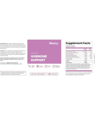 GleeFull Over 30 Hormone Support for Menopause - Hormone Balance & Hot Flash Relief - 60 Count Bottle - Buy Online on GoSupps.com
