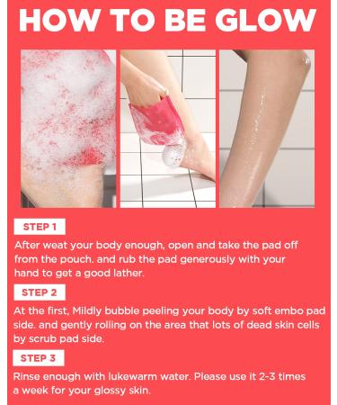 Mom s Bath Recipe Body Peeling Pad - Intense Exfoliating Mitts with Kelp & Biotics | All-in-One Bubble Body Wash & Scrub Gloves for Silky Smooth Skin - 8 Sheets - Buy Online on GoSupps.com