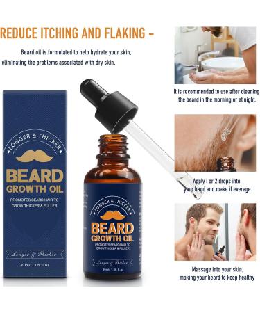  tongfeng Beard Oil | 30ml Nourishing Beard Care Natural Repairing Growth Oil | Beard strengthening products to nourish chest hair and improve Tongfeng - Buy Online on GoSupps.com