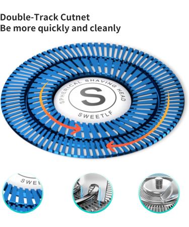 Blue Shaver Net Replacement for SweetLF SWS7105 Shaver - High-Quality Replacement Blade for Smooth Shaving - Buy Online on GoSupps.com