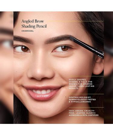 Arches & Halos Angled Brow Shading Pencil - Double Sided Eyebrow Filler - Charcoal - 0.012 oz - Buy Online on GoSupps.com