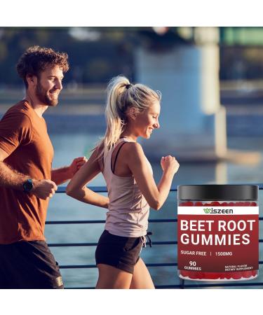 Buy Beet Root Gummies - Nitric Oxide & Energy Boosting Supplement - 60 Servings (Pack of 2) with Grape Seed B12 & CoQ10 | International Shipping - Buy Online on GoSupps.com