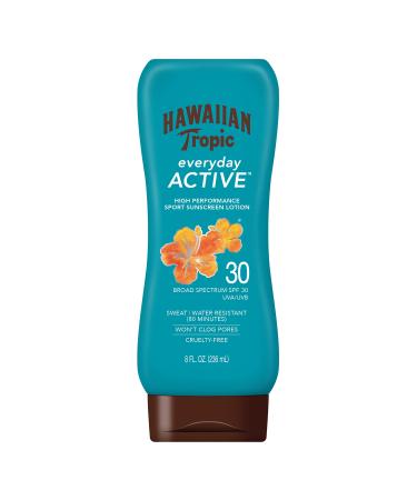 Hawaiian Tropic Island Sport High Performance Sunscreen SPF 30 Light Tropical Scent 8 fl oz (236 ml)
