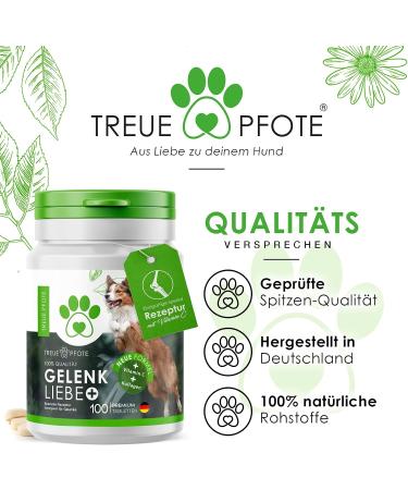 Loyaltypfote Joint Tablets for Dogs - 100 Count Made in Germany | MSM Green Lipped Mussel & Devil's Claw - 6 Month Supply - High Acceptance - Buy Online on GoSupps.com