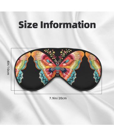 Buy Colorful Butterfly Print Unisex Sleep Eye Mask - Soft Comfort Eye Shade for Travel & Yoga - International Shipping Available - Buy Online on GoSupps.com