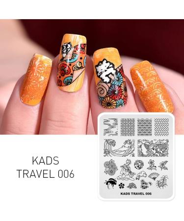 KADS Nail Stamping Plate TR006 - DIY Manicure Stencil Tools - Buy Online on GoSupps.com