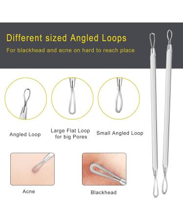 Boxoyx Blackhead Remover Tool Set - 10 Pcs Professional Pimple Extractor Kit for Acne Removal - Buy Online on GoSupps.com