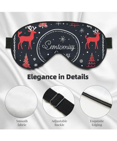 Merry Christmas Double Sided Eye Mask | Blackout Sleep Mask for Women & Men | Perfect Holiday Gift - Buy Online on GoSupps.com