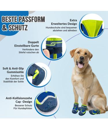 Eyein Dog Shoes - Water-Repellent Paw Protection for All Sizes | Non-Slip Sole & Reflective Velcro | Outdoor Sports Accessories - Buy Online on GoSupps.com