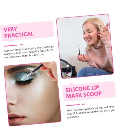 WOONEKY 15 Pcs Silicone Eyeshadow Brush Creme Eyeshadows Makeup Applicator Beauty Kit Plastic Handle - Buy Online on GoSupps.com