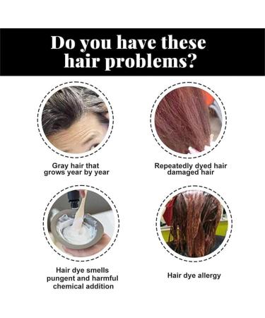 Plant Bubble Hair Dye Shampoo - Vegetable Hair Dye - Hair Coloring And Conditioning 3 Effects In 1 - Beirou BubblePure Plant Extract For Gray Hair Color Bubble Dye (coffee) - Buy Online on GoSupps.com
