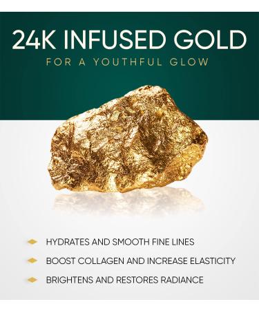 24K Gold Facial Masks for Women - Anti Aging Collagen Moisturizing Sheet Mask - Korean Skin Care for Sensitive Skin - Hydrating Mask to Reduce Fine Lines & Wrinkles by Elixir (4 Pack) - Buy Online on GoSupps.com