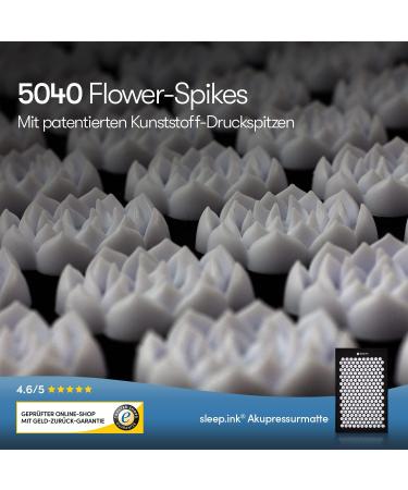 Sleep.ink Akupressurmatte | Natural Linen Cover Cotton & Coconut Fiber | 5040 Plastic Tips for Relaxation & Vitality | International Shipping Available - Buy Online on GoSupps.com