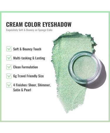 Oulac Glitter Eyeshadow Cyber Mint | High Pigment & Waterproof | Vegan Cruelty-Free Metallic Finish | Durable Eye Makeup 06g - Buy Online on GoSupps.com