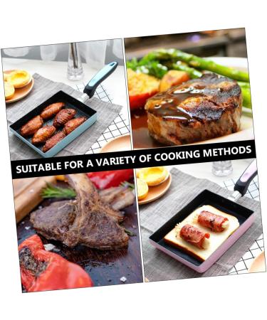 Zerodeko Pancake Skillet Non- Stick Egg Pan 3 Pcs Frying Pan Aluminum Alloy Stone Pot Medical Stone Picnic Barbecue Pan Omelette Pan 34X13CMx3pcs Random Colorx3pcs - Buy Online on GoSupps.com
