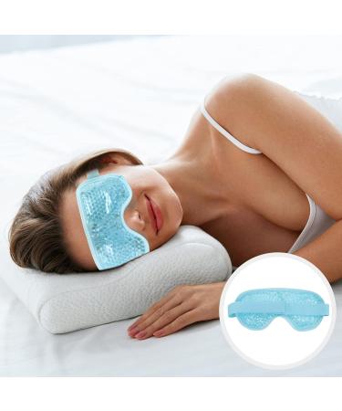 SOIMISS Sky-Blue Sleep Eye Mask | Hot Cold Compress Pack for Puffy Eyes, Headaches, Migraines | Women Men | Sinus & Tension Relief - Buy Online on GoSupps.com