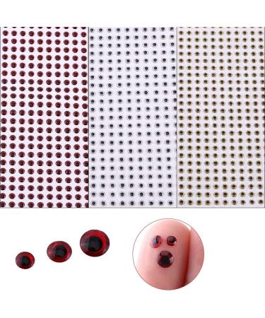 3D Fish Eyes - 500pcs Waterproof Fishing Eyes for Lures | DIY Tackle Accessories - 3/4/5mm Silver - Buy Online on GoSupps.com