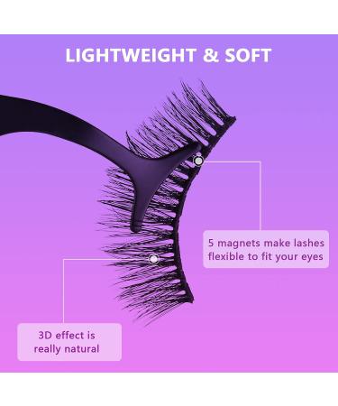 10 Pairs Magnetic Eyelashes and Eyeliner Kit - Reusable, No Glue Needed - Buy Online on GoSupps.com