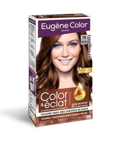 Coloration Permanente 78 Marron Pralin Huile d'Argan Les Raffin es Color & clat EUGENE COLOR - la boite de 115 ml Lot De 3 - Par Lot