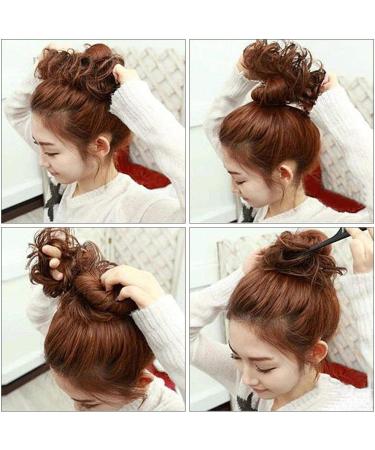 Hair Extensions Messy Bun Hair Extensions Wig Bun Extensions Donut Hair Bun Ponytail Extensions Curly Bun Wig Extensions for Women Hair Pieces For Women (Color : D) - Buy Online on GoSupps.com