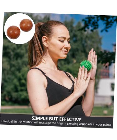 Shop Inoomp 2-Piece Health Balls Stress Relief Handball Decor & Wood Massage Rollers for Adults | Fitness & Hand Massage Accessories - Buy Online on GoSupps.com