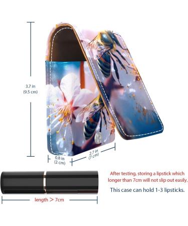 Travel Lipstick Organizer Case | Portable Makeup Bag with Mirror | Bee Flower M941x0krhh - Perfect for International Shipping - Buy Online on GoSupps.com