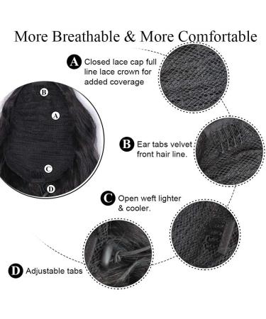 PORSMEER 26 Natural Curly Drawstring Ponytail Extension | Brown Synthetic Hairpiece for Women - Daily Use/Party - Brown-8/26 - Buy Online on GoSupps.com