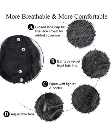 Porsmeer 76cm Wavy Curly Black Ponytail Hair Extension - Clip-In Afro Braid for Women | Natural Look & Easy to Use - Buy Online on GoSupps.com