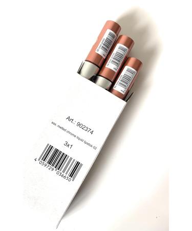 Essence Melted Chrome Liquid Lipstick - Rosie Goldie (Pack of 3) | Intense Shine & Long-Lasting Color - International Shipping Available - Buy Online on GoSupps.com