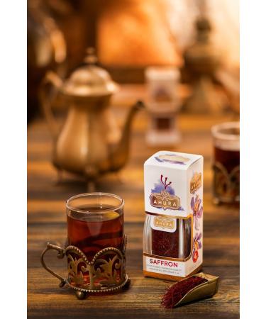 Ahura Finest Natural Saffron Threads - Pure Grade 1 All Red Saffron Spice - 4g Jar for Tea, Paella, Risotto, Pasta, Rice Cooking - No Additives - Buy Online on GoSupps.com