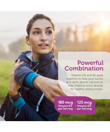 Zahler Vitamin D3 & K2 Advanced D3 & K2 Formula Supports Bone Density & Calcium Absorption 60 Capsules. - Buy Online on GoSupps.com