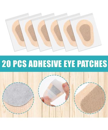 Dimeho 20 Pcs Adhesive Eye Patches Blackout Medical Eyepatch Sticker Disposable Non Woven Cotton Eye Shield Tape Easy Peeling Latex Free Eyecare Bandages Relieve Fatigue 3 2 Inches - Buy Online on GoSupps.com