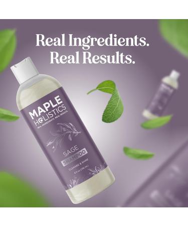 Deep Cleansing Sage and Rosemary Shampoo - Volumising and Clarifying Shampoo for Oily Hair and Dry Scalp with Sage and Rosemary Essential Oil - Silicone Paraben and Sulphate Free Hair Shampoo - 236ml - Buy Online on GoSupps.com
