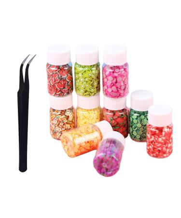 BANGSUN Fruit Slices for Nail Art Assorted Decorations Slime DIY 8500pcs