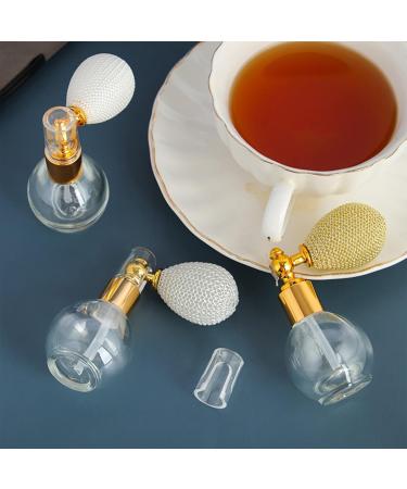 Beaupretty Vintage Glass Spray Bottles - 10ML Refillable Perfume Bottles for Women | Clear Crystal Makeup Bulb | Portable Nebulizer - Buy Online on GoSupps.com