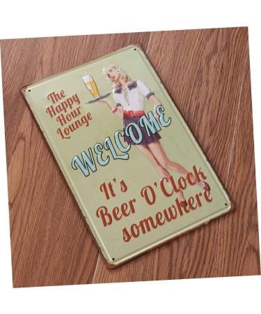 Artibetter Bar Sign Vintage Poster Metal Poster Vintage Posters Metal Signs Pub Tin Sign Decorations Vintage Metal Poster Bar Tin Sign Retro Decor - Buy Online on GoSupps.com