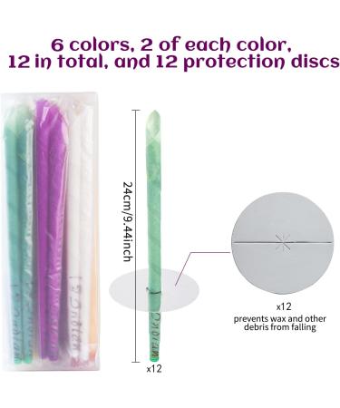 Beeswax Ear Candles 12-Pack for Effective Ear Wax Removal - Buy Online on GoSupps.com