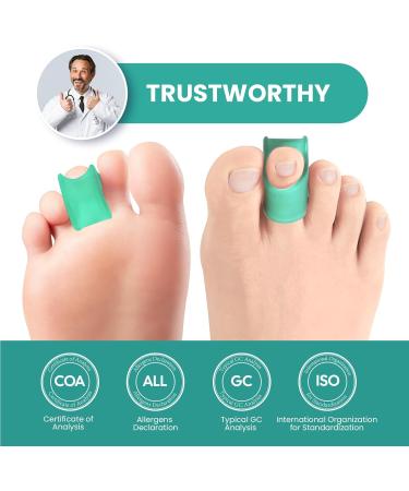 Welnove Toe Separators 6 Pack Toe Spacers for Bunions Toe Spacer for Overlapping Toe Bunion Protector Bunion Corrector Suitable for Men Women Child 3 Different Size Green - Buy Online on GoSupps.com