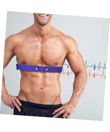 Kisangel Breathable Heart Rate Monitor Strap - Sports Equipment & Devices for Athletes | 17.00x0.10cm - Blue - Buy Online on GoSupps.com